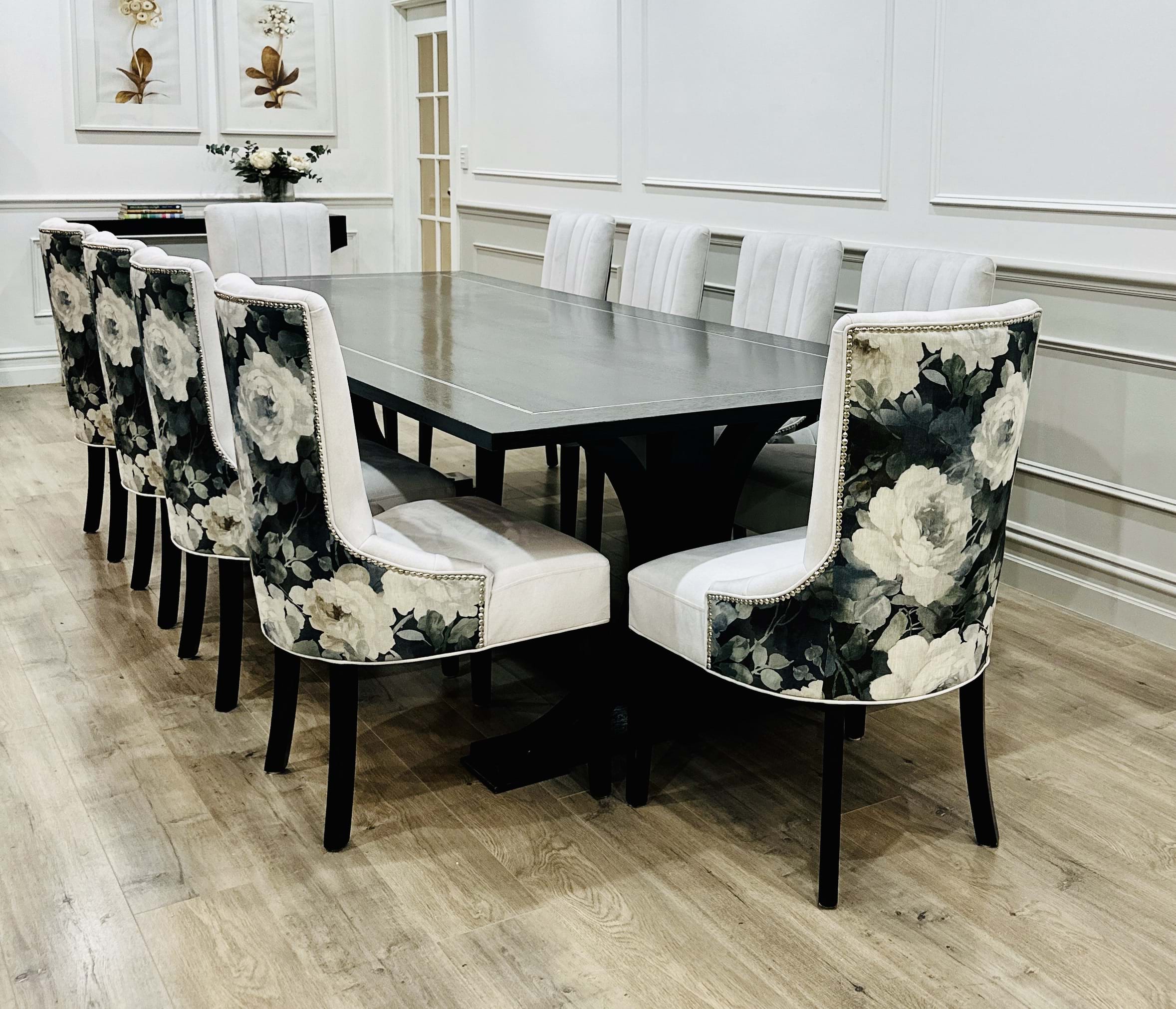 dining table, dining chair, arm chair, lounge chair, chesterfield, tufted, diamond buttoning, custom made, upholstery, chair, australia, melbourne, sydney, perth, adelaide, brisbane