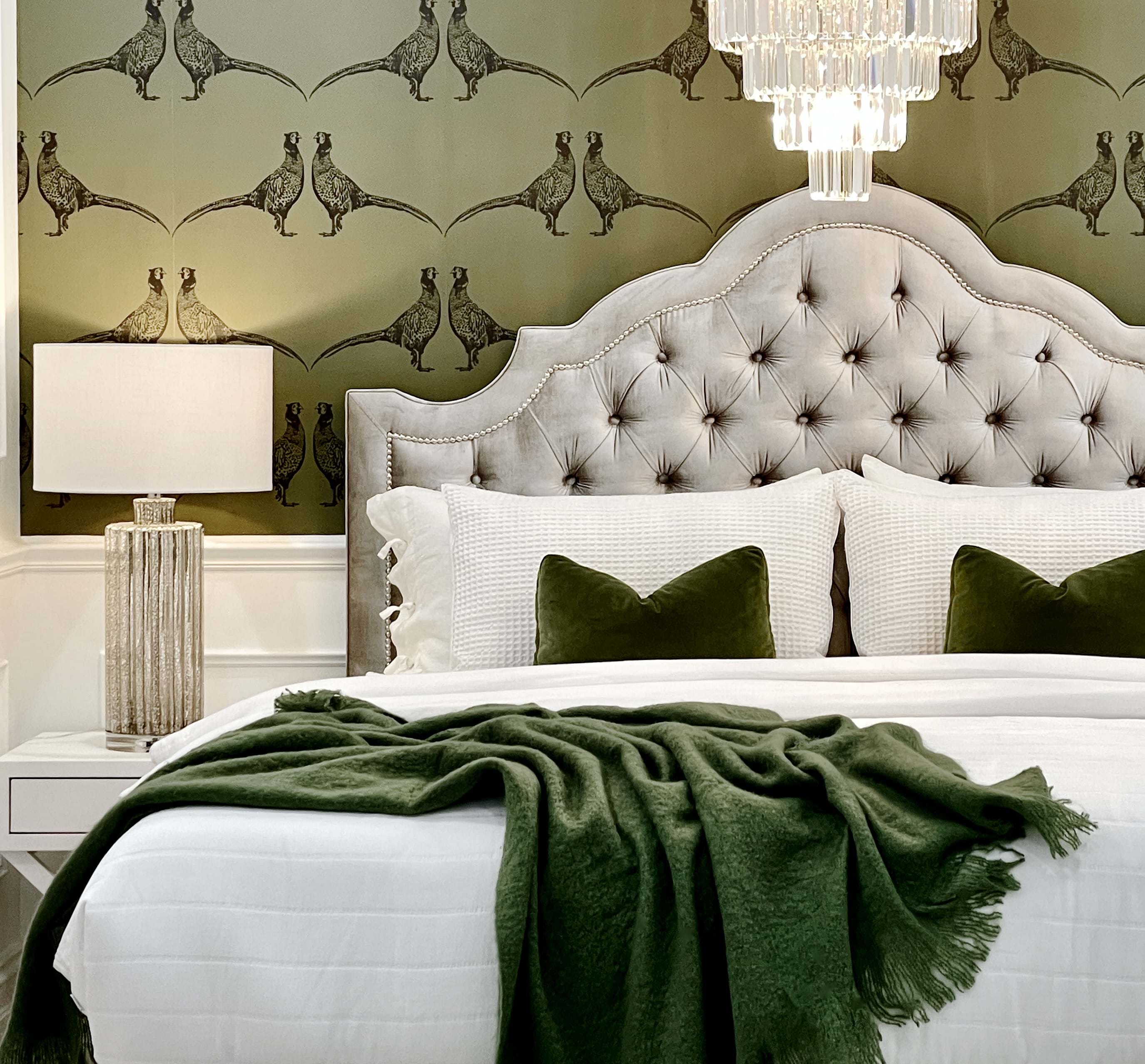 upholstered beds, king bed, queen bed, Buttoned Bed, Buttoned Bedhead, chesterfield, tufted, diamond buttoning, bedhead, headboards, bed heads, custom made, upholstery, melbourne, Sydney, perth, adelaide, brisbane