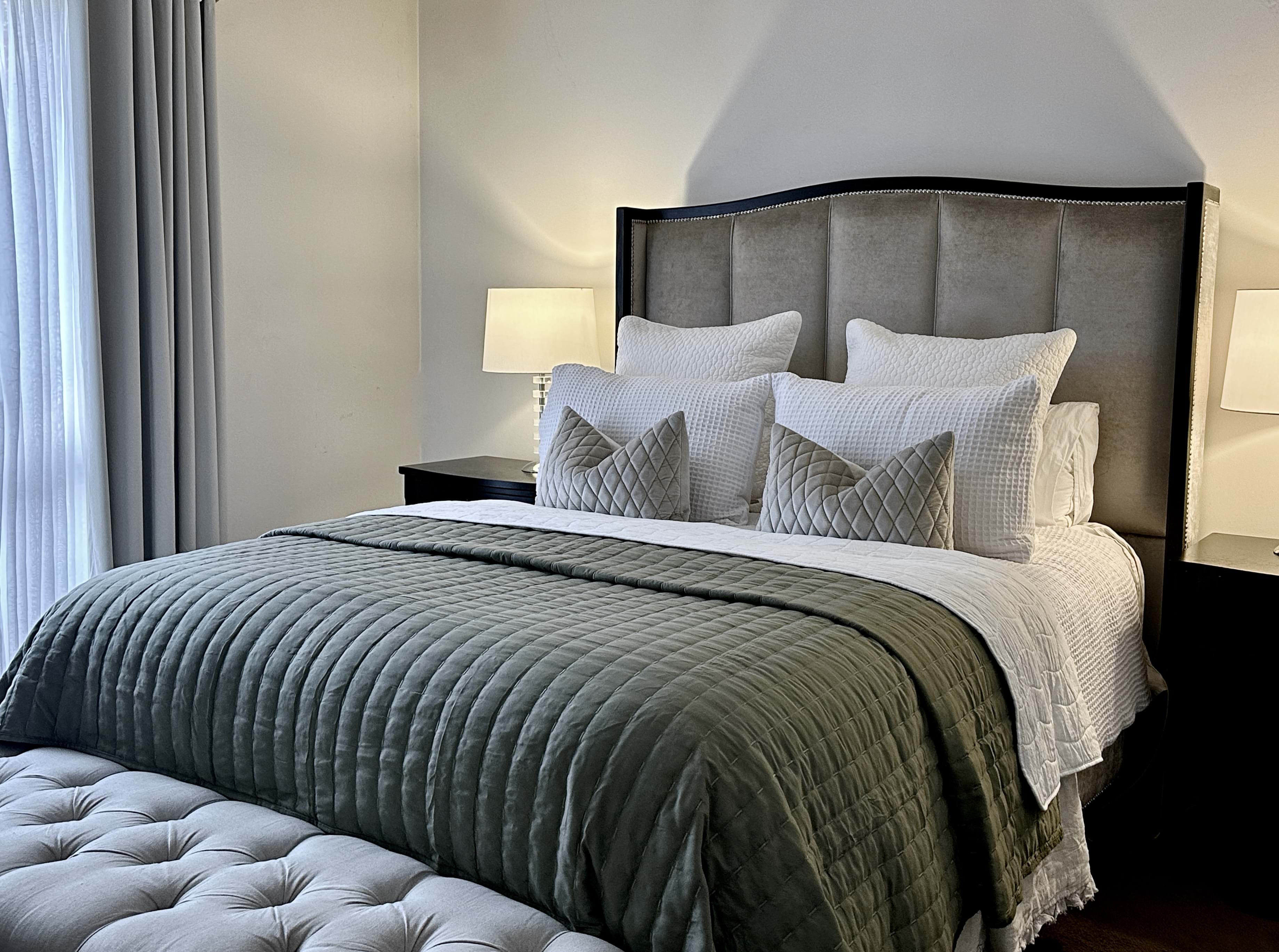 bed, bedhead, headboard, sofa, dining chair, arm chair, lounge chair, chesterfield, tufted, diamond buttoning, custom made, upholstery, chair, australia, melbourne, sydney, perth, adelaide, Brisbane